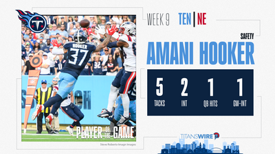 Titans vs. Patriots Player of the Game: S Amani Hooker