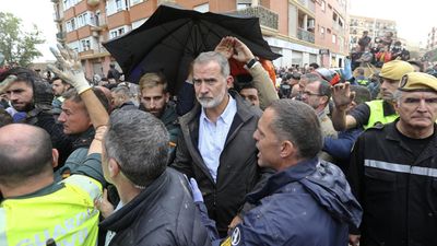 Angry survivors sling mud at Spanish royals during visit to flood-hit region