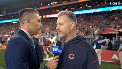 Bears' Matt Eberflus Roasted By Fans Over His Halftime Message to Team vs. Cardinals