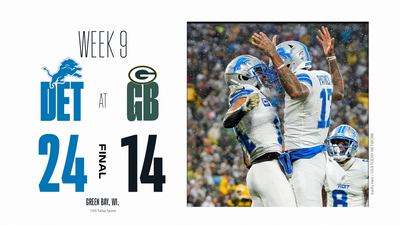 Sharp Lions cut through mistake-prone Packers in rainy Week 9 road win