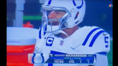 Cameras Caught Anthony Richardson Yawning at Worst Possible Time During Colts Game