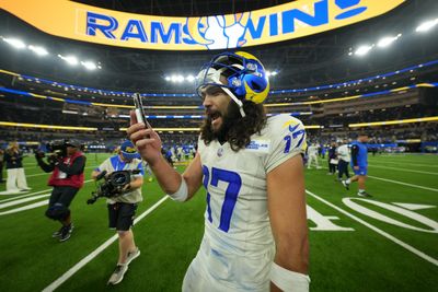 Look: Puka Nacua watched Rams’ win on a tiny TV after getting ejected