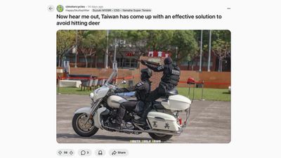 Taiwan's Special Forces Ride Big Cruisers Two-Up and Armed With a Shotgun