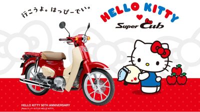 Feast Your Eyes On the Hello Kitty 50th Anniversary Honda Super Cub