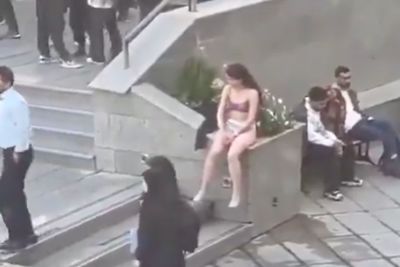 Iran University Student Assaulted for Not Wearing Hijab Strips Down to Underwear in Protest