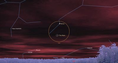 See the moon snuggle up to Venus after sunset tonight