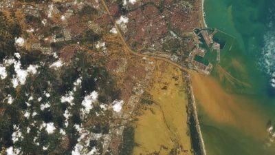 Earth from space: Watch Valencia disappear under a sea of mud during deadly Spanish floods