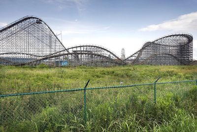 A former Six Flags park is finally being demolished after Hurricane Katrina's devastation