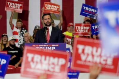 JD Vance Speaks At Rally In Critical Pennsylvania Battleground