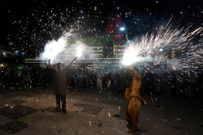 Man dies after friends dare him to sit on box of fireworks