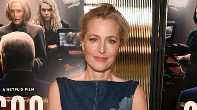 Gillian Anderson’s denim maxi dress is the versatile and oh-so stylish staple you need in your wardrobe