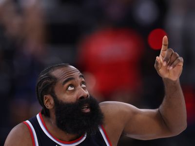 James Harden morphed into Kawhi Leonard for one play and stopped the Spurs all by himself