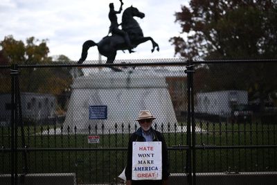 Ring of steel at the White House and businesses boarded up as DC braces for political violence