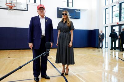 Social Media Loses Mind Over Melania Trump's Decision to Wear Sunglasses Indoors at Polling Station