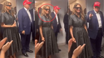 The Internet Thinks A Fake Melania Trump Voted With Donald Trump In Florida & TBH I See It