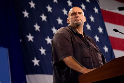 Stewart jabs at Fetterman for no-show