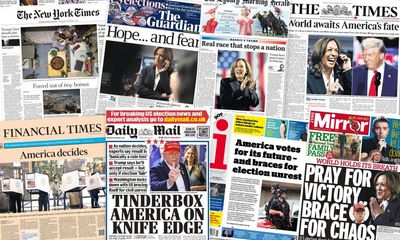 ‘Tinderbox America’: what papers around the world say as US votes