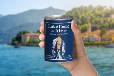 Tourists can now buy ‘100% authentic’ fresh air cans from Lake Como for £8.25