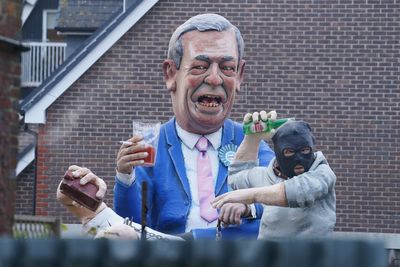 Lewes Bonfire Night parade included effigies of Nigel Farage and Paula Vennells