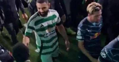 Victor Wanyama and Cameron Carter-Vickers in warm Celtic embrace