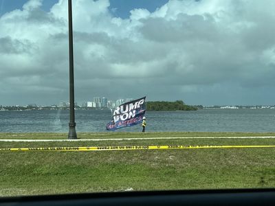 Outside Mar-a-Lago after Trump’s win, the security is tight and the atmosphere is strange