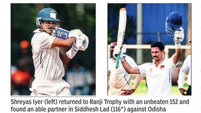Ranji Trophy: Shreyas Iyer serves a reminder with unbeaten 152
