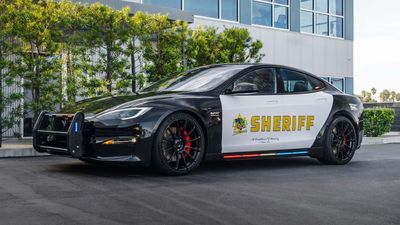 Tesla Model S Plaid Gets The Police Cruiser Treatment