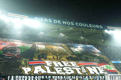 PSG fans’ ‘Free Palestine’ tifo draws criticism from French minister