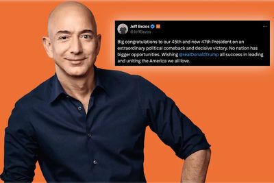 Jeff Bezos Has Only Posted Twice On X This Year, Both About Donald Trump—Here's What He Said