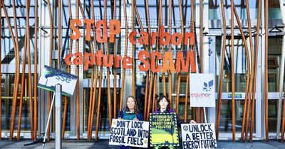 Protesters charged after lock-on to Scottish Parliament to reject new gas plant