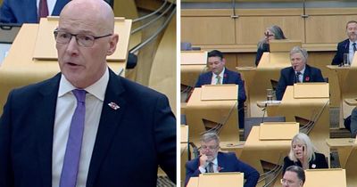 John Swinney left 'perplexed' as he tears into 'posturing' Tories at FMQs