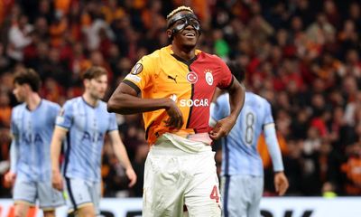 Victor Osimhen fires Galatasaray past Spurs as Lankshear scores and sees red