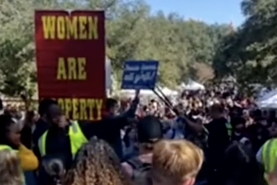 Preachers with 'Women Are Property' Signs Show Up at Texas University After Trump Election Win