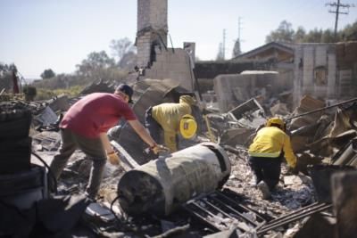 Woman And Husband Escape Mountain Fire, Home Likely Destroyed