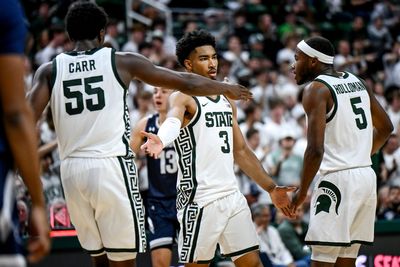 Michigan State Basketball starting five vs. Niagara