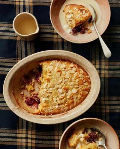 Ravneet Gill’s recipe for tinned cherry bakewell pudding