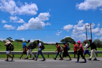 Migrant Caravan Heading for the U.S. Shrinks in Half After Trump's Victory