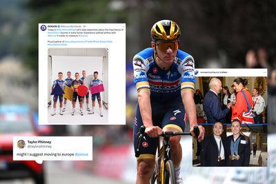 Tweets of the week: Remco Evenepoel celebrates an important day, GB Olympians meet the King, and Ineos Grenadiers throw a party