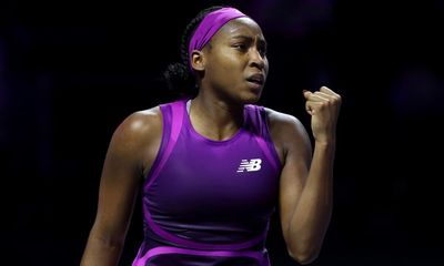 Coco Gauff sinks Aryna Sabalenka to set up WTA Finals showdown with Zheng