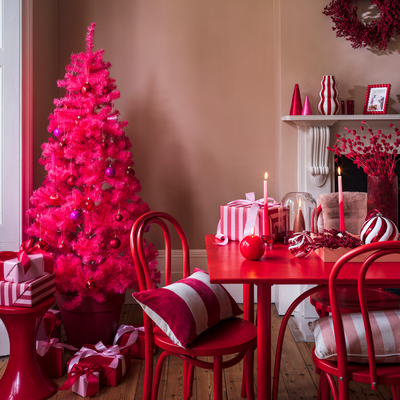 Pink Christmas decor is trending - here’s where you can snag the brightest and best decorations