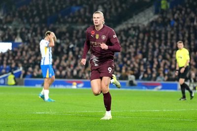 Brighton vs Man City LIVE: Premier League score and updates from Amex Stadium as Haaland nets opener