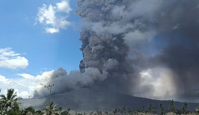 Indonesia’s Mount Lewotobi Laki Laki spews ash high into air amid eruption