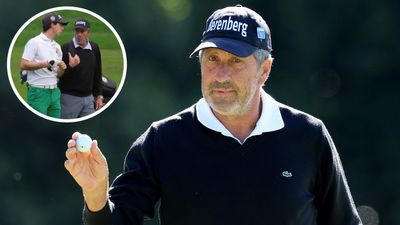 Jose Maria Olazabal Caddies For Nephew Joseba Torres At DP World Tour Q-School