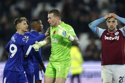 Jordan Pickford secures Everton hard-fought point at West Ham