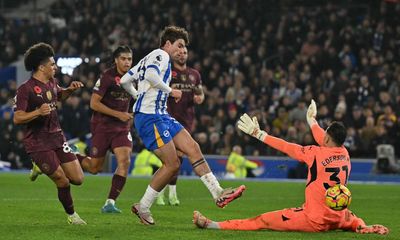 Manchester City losing streak goes on as Brighton pull off comeback win