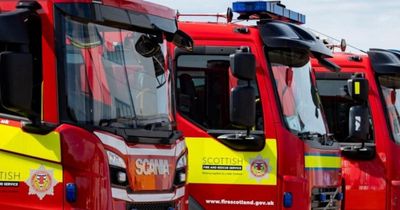 Fire crews tackle blaze in block of flats as smoke seen billowing into sky