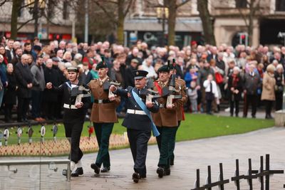 Nation falls quiet as two minutes silence held at Remembrance Day service