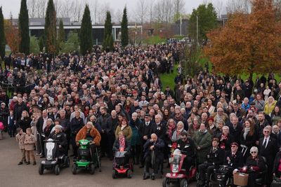 Hundreds mark Remembrance Sunday at National Memorial Arboretum