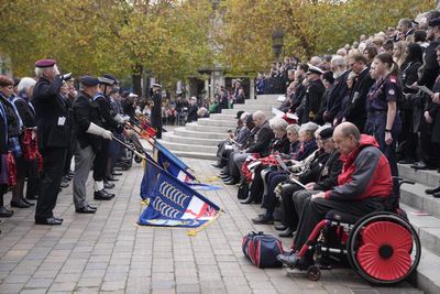 Military personnel join veterans and public for Remembrance Sunday in Portsmouth