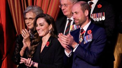 Kate Middleton's subtle accessories speak volumes as she remembers war heroes - and include a touching tribute to Princess Diana